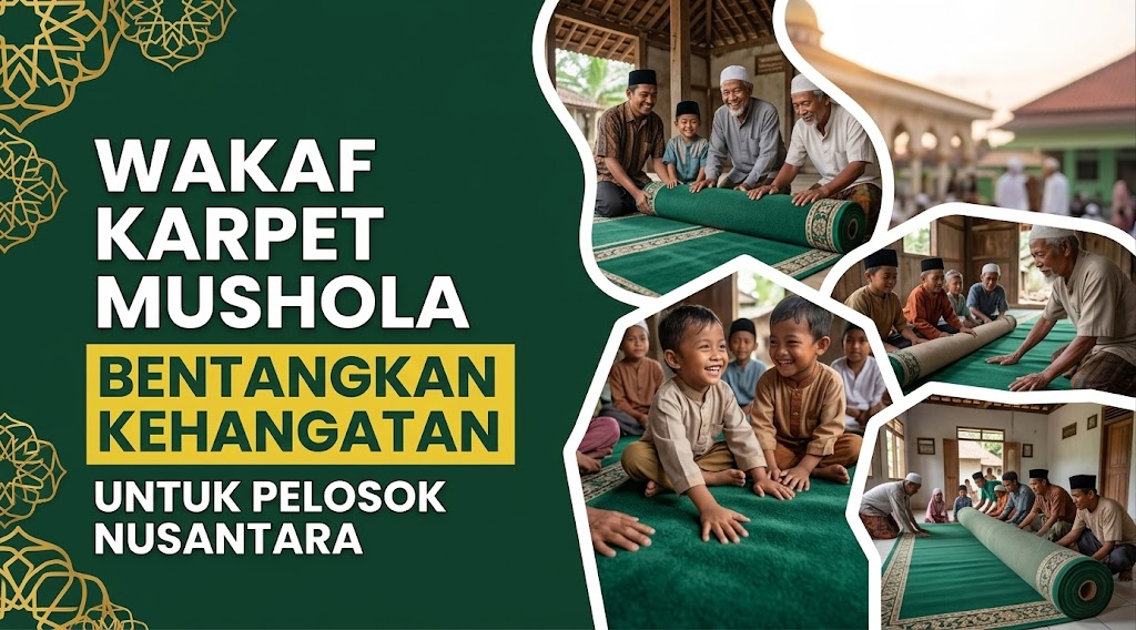 Bentangkan Kehangatan, Wakaf Karpet Mushola Pelosok Nusantara