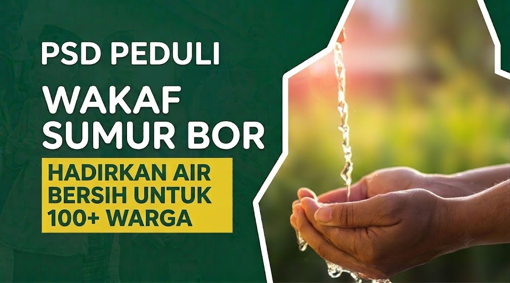 Wakaf Sumur Bor - Hadirkan Air Bersih untuk 100+ Warga Sudimoro Pacitan